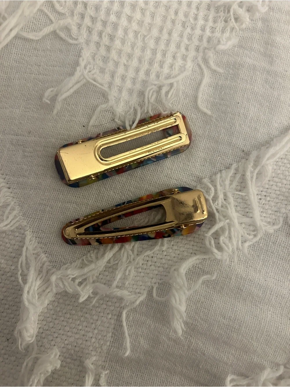 Multicolor Resin Hair Clip Set - Women Accessories